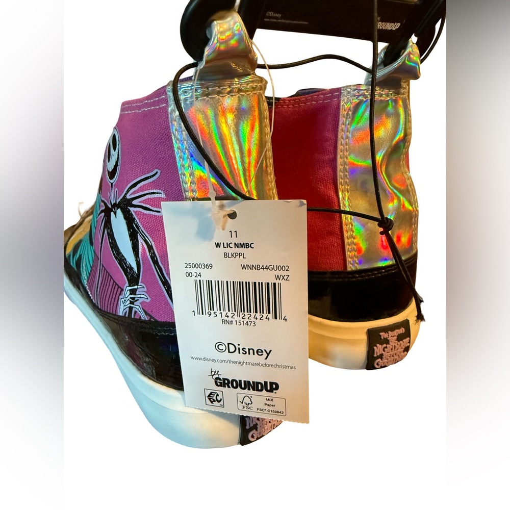 Disney NWT Nightmare Before Christmas Canvas Ankle Whimsicore Sneakers (SH023) - Picture 6 of 8